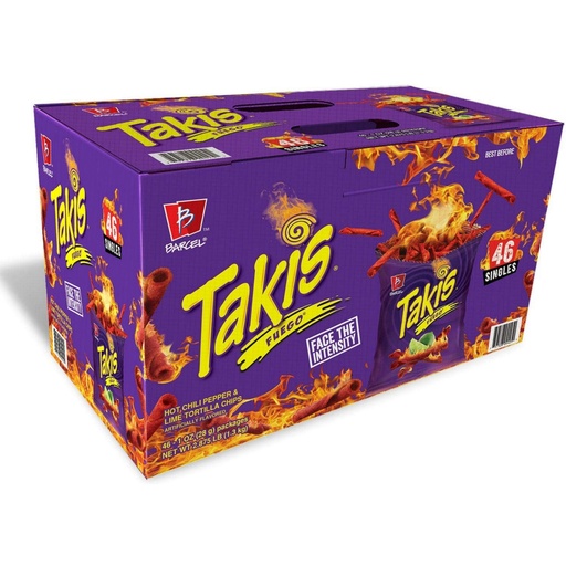 [757528044251] Chips Takis Picantes Fuego 46 Pack / 28g