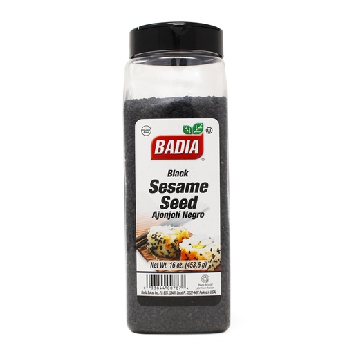 [033844007874] Condimento Badia Semillas de Ajonjoli Negras, 453g