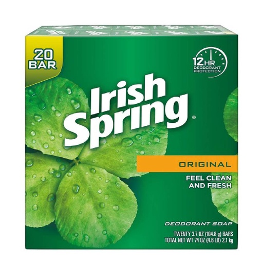 [035000466525] Jabon de Barra Irish Spring Original 20 Pack / 104g
