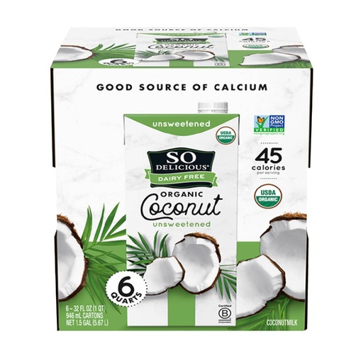 Leche de Coco Organica So Delicius 6 Pack / 946ml