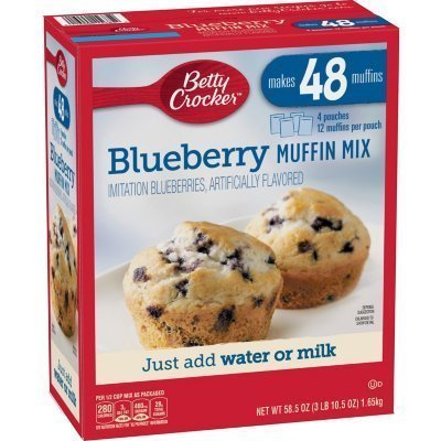 Mezcla de Muffin Blueberry Betty Crocker 4 pack / 412g
