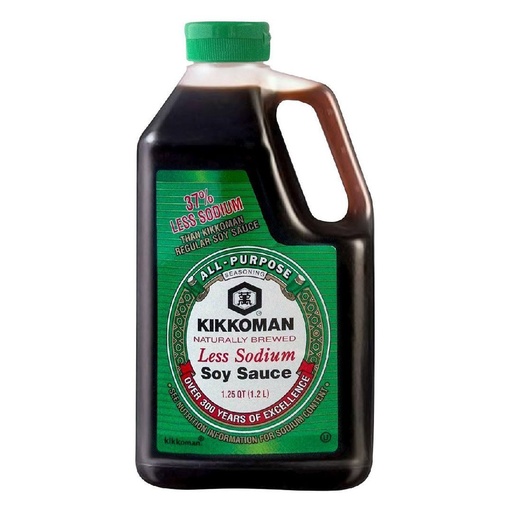 [041390001352] Salsa de Soya Menos Sodio, Kikkoman 1.2L