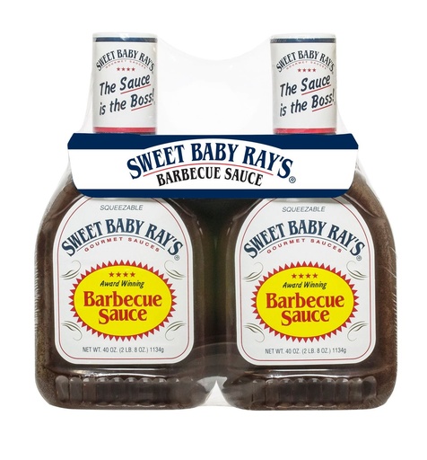 [013409128459] Salsa Barbecue Original Sweet Baby Ray 2 Pack / 1.13kg
