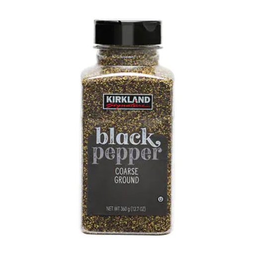 [096619164998] Condimento Pimienta Negra Granulado Gruesa, Kirkland / 359g