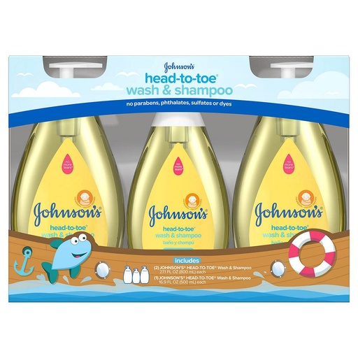 [381371192243] Champú de Bebe Johnsons 3 Pack 2.1 L