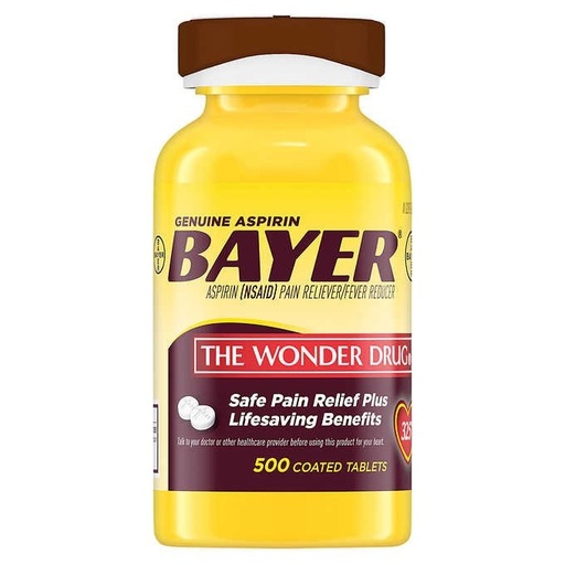 [312844000000] Aspirina Original Bayer 500 Tabletas
