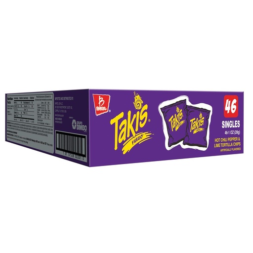 Chips Takis Picantes Fuego 46 Pack / 28g copia