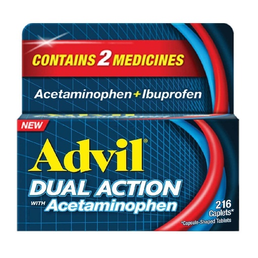 [305730147865] Advil Doble Acción Con Acetaminofén, 216 Capsulas