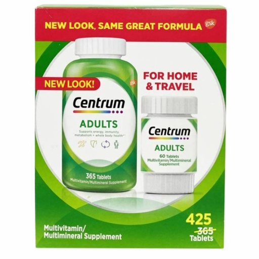 [305731325690] Multivitamínico Centrum Para Adultos, 2 Pack Total de 425 Capsulas