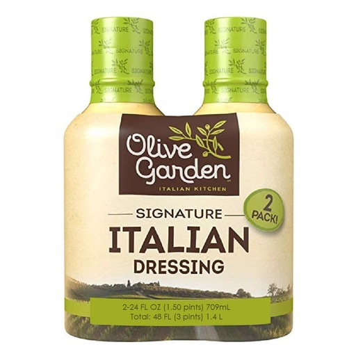 [070200838215] Aderezo Italiano Exclusivo Olive Garden, 2 Pack / 709ml