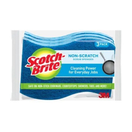 [021200598463] Esponjas Para Fregar Anti-Rayas Scotch-Brite / 3 Pack