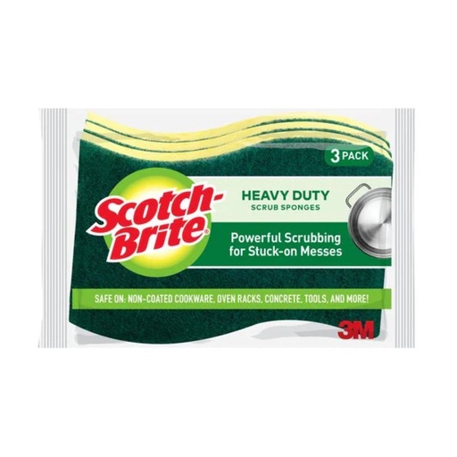 [021200572357] Esponjas Para Fregar Exfoliantes Scotch-Brite / 3 Pack