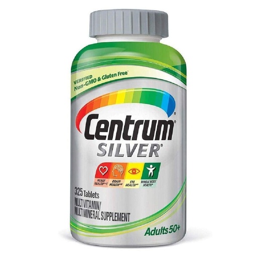 Multivitamínico Centrum Silver Para Adultos +50 / 325 Tabletas