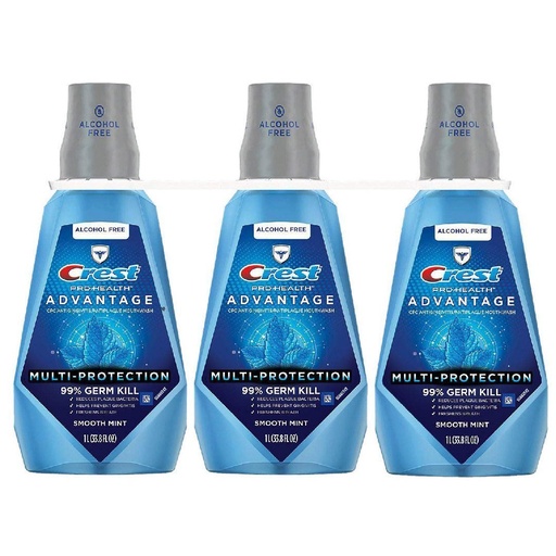 Enjuague Bucal Crest Pro Health Advantage 3 Pack / 1L