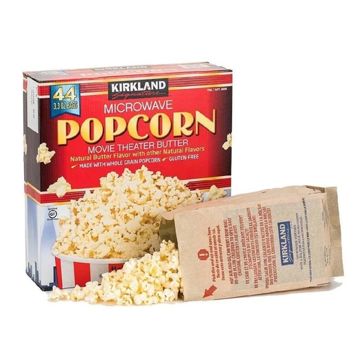 [096619955596] Cotufas De Microondas Kirkland, 44 Pack / 93.5g