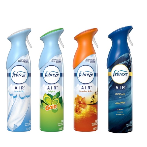 [037000505631] Spray De Aromas Febreze Variado, 4 Pack / 250g