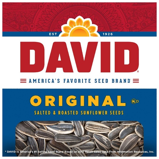 Semillas De Girasol David Original, 24 Pack / 50g