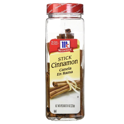 [052100038018] Condimento Canela Entera McCormick, 226g