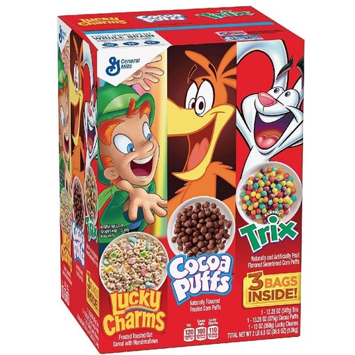 Cereal General Mill Variado, 3 Pack / 1Kg
