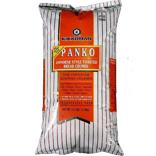 [041390050008] Pan Rallado Panko Kikkoman Estilo Japonés, 1.13kg