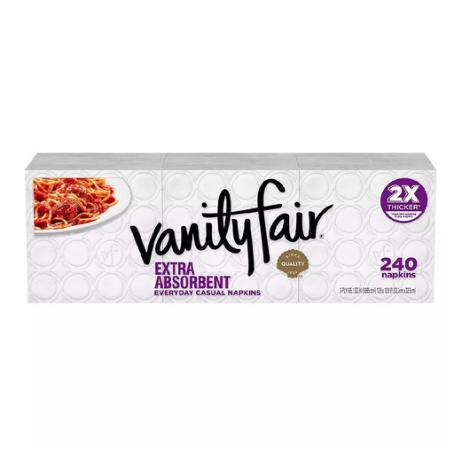 Servilletas Vanity Fair Extra Absorbente, 240 Pack