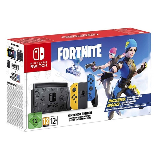 Nintendo Switch Fort-nite 32GB Consola - Joy-Con / Pantalla Multitáctil de 6.2"/ WiFi / 2000 V-Bucks