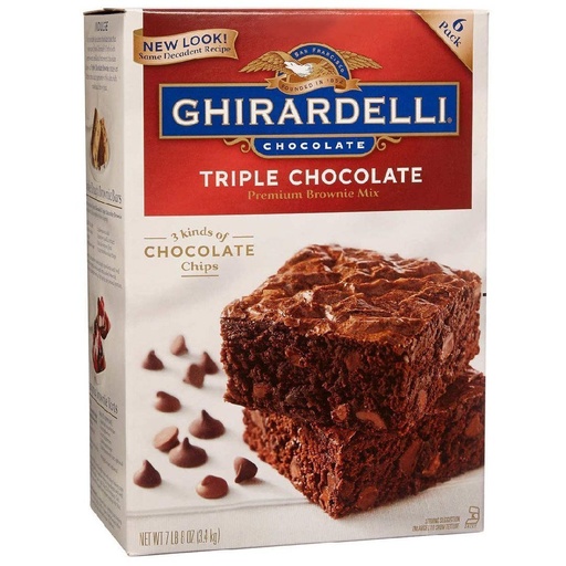 [041449305486] Mezcla De Brownie Ghirardelli Triple Chocolate 6 Pack / 3.4Kg