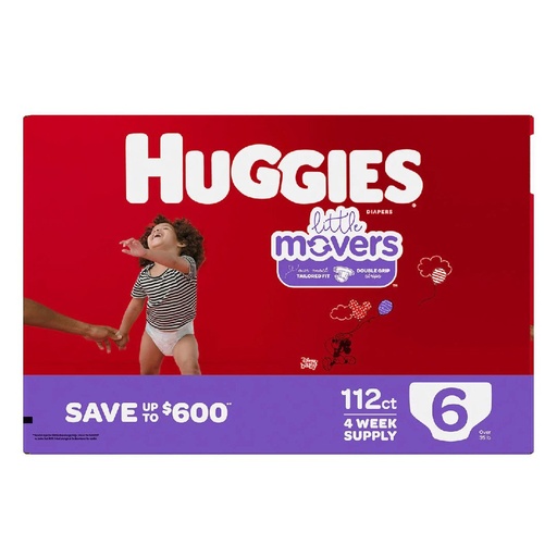[036000507997] Pañales Huggies Little Movers Talla 6 / 112 Pack