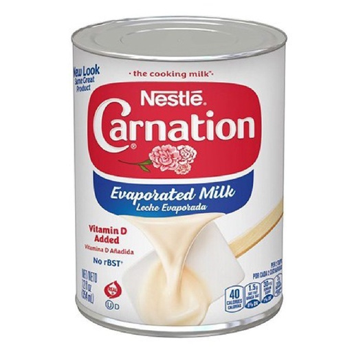 Leche Evaporada Carnation, Nestlé 354 ml / 8 Pack