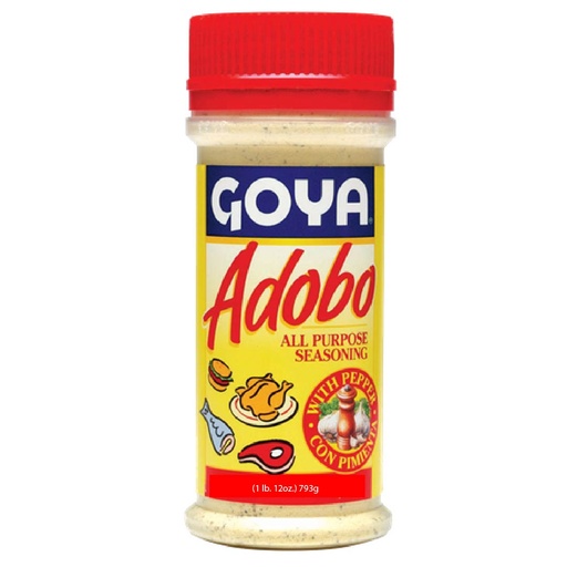[041331038423] Condimento Goya Adobo Con Pimienta, 793g