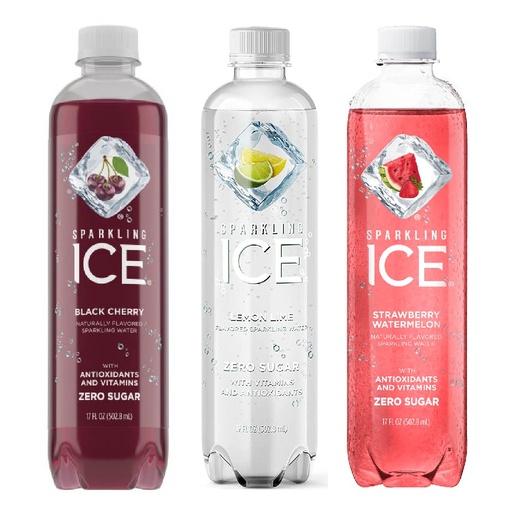 [016571955380] Agua Con Gas Saborizada Sparkling Ice, 18 Pack Sabores Variados / 502.8ml
