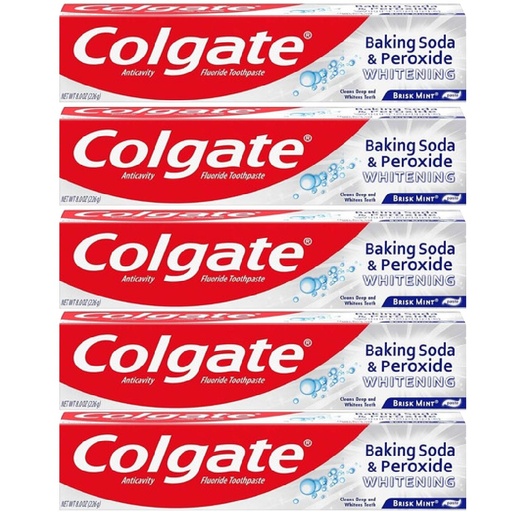 [035000761606] Pasta Dental Colgate Whitening, 5 Pack / 226g