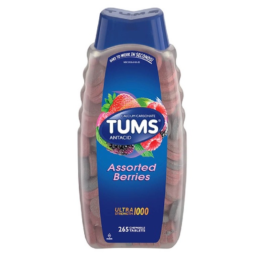 [307663072147] Tabletas Masticables Antiácido Tums, 265 Tabl