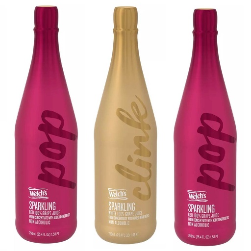 [041800705931] Jugo De Uva Espumante Sin Alcohol Red &amp; White, Welch´s / 3 Pack / 750ml