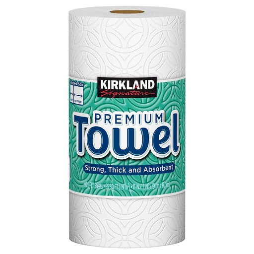 [096619053599] Toallín Kirkland Premium Súper Absorbente / 140 Hojas Doble Pliegue