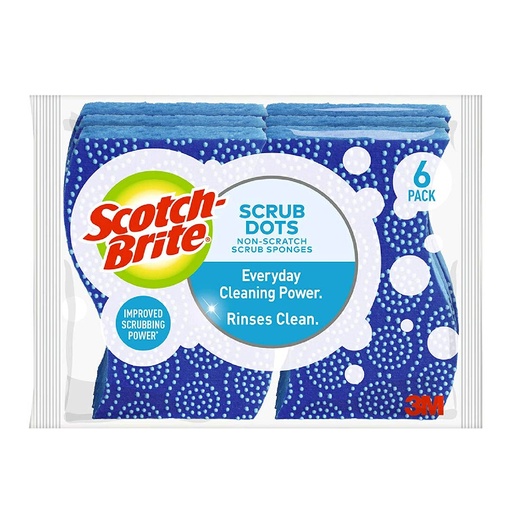 [051131936836] Esponja Anti Rayas Scotch-Brite / 6 Pack