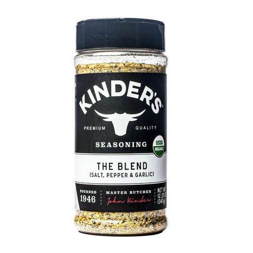 [755795855181] Condimento Orgánico Premium Kinder's / Ajo, Pimienta y Sal / 347g