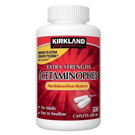 Acetaminofén Kirkland 500 mg / 500 Capsulas
