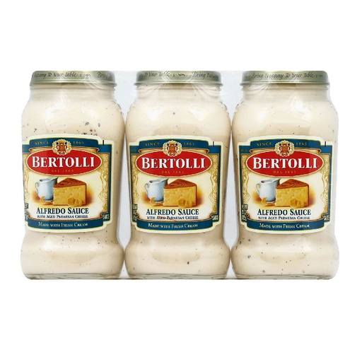 [036200221631] Salsa Para Pasta Alfredo Bertolli 3 Pack / 425g