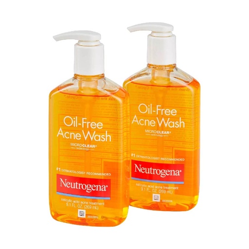 [070501102565] Limpiador Facial Para El Acné Con Acido Salicílico, Neutrogena 269ml / 2 Pack