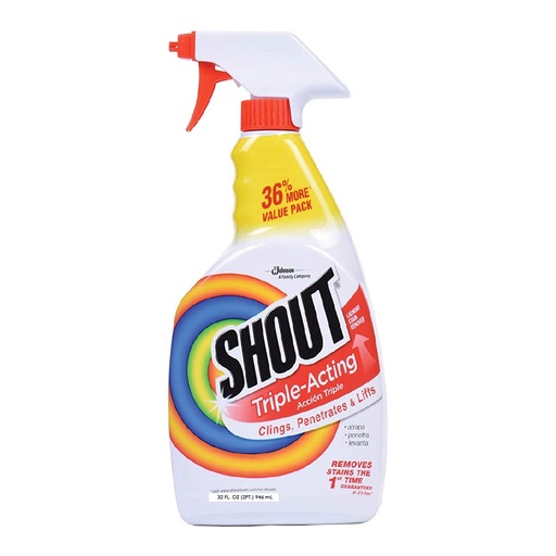 [046500742484] Spray Quita Manchas Shout Triple Acción 946 mL