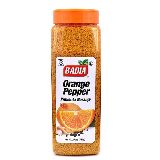 [033844005306] Condimento Badia Pimienta Naranja, 737g