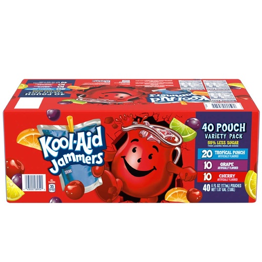 [043000089545] Kool-Aid Jammers Variado, 177 mL / 40 Pack
