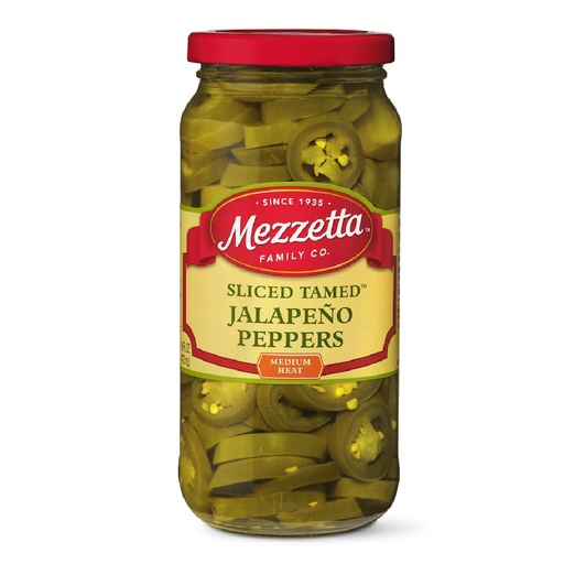 [073214001293] Jalapeño Rebanado Medium, Mezzetta / 473 mL