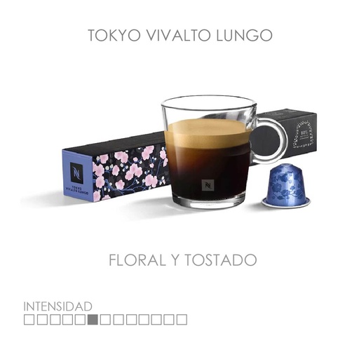 Capsulas De Nespresso Original Tokyo Vivalto Lungo, 10 Pack