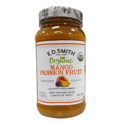 [067200250628] Mermelada De Mango Orgánica Con Trozos De Fruta, Ed. Smith / 779g