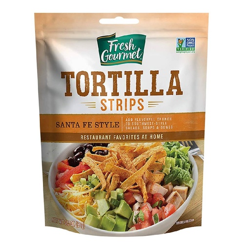 [787359175046] Tiras De Tortilla Estilo Santa Fe, Fresh Gourmet / 99g