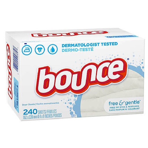 [037000544616] Hojas Suavizante Bounce Antiarrugas Sin Perfume, 2 Pack / 320 Hojas