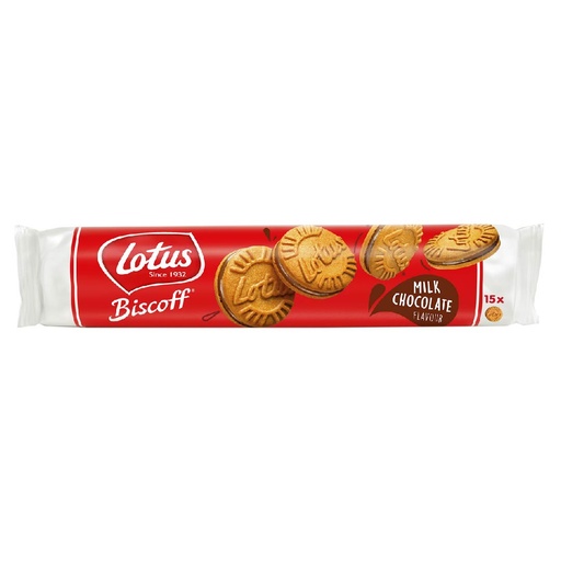 [021788506355] Galletas Lotus Biscoff - Milk Chocolate / 15 Und