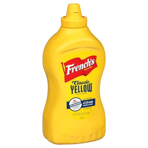 [041500766034] Mostaza French's 100% Natural / 850mL